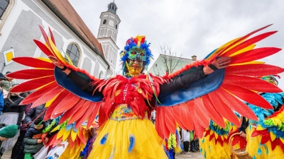 Fantasievolle Kostüme sind beim Chinesenfasching zu sehen.   (Foto: Armin Weigel/dpa)