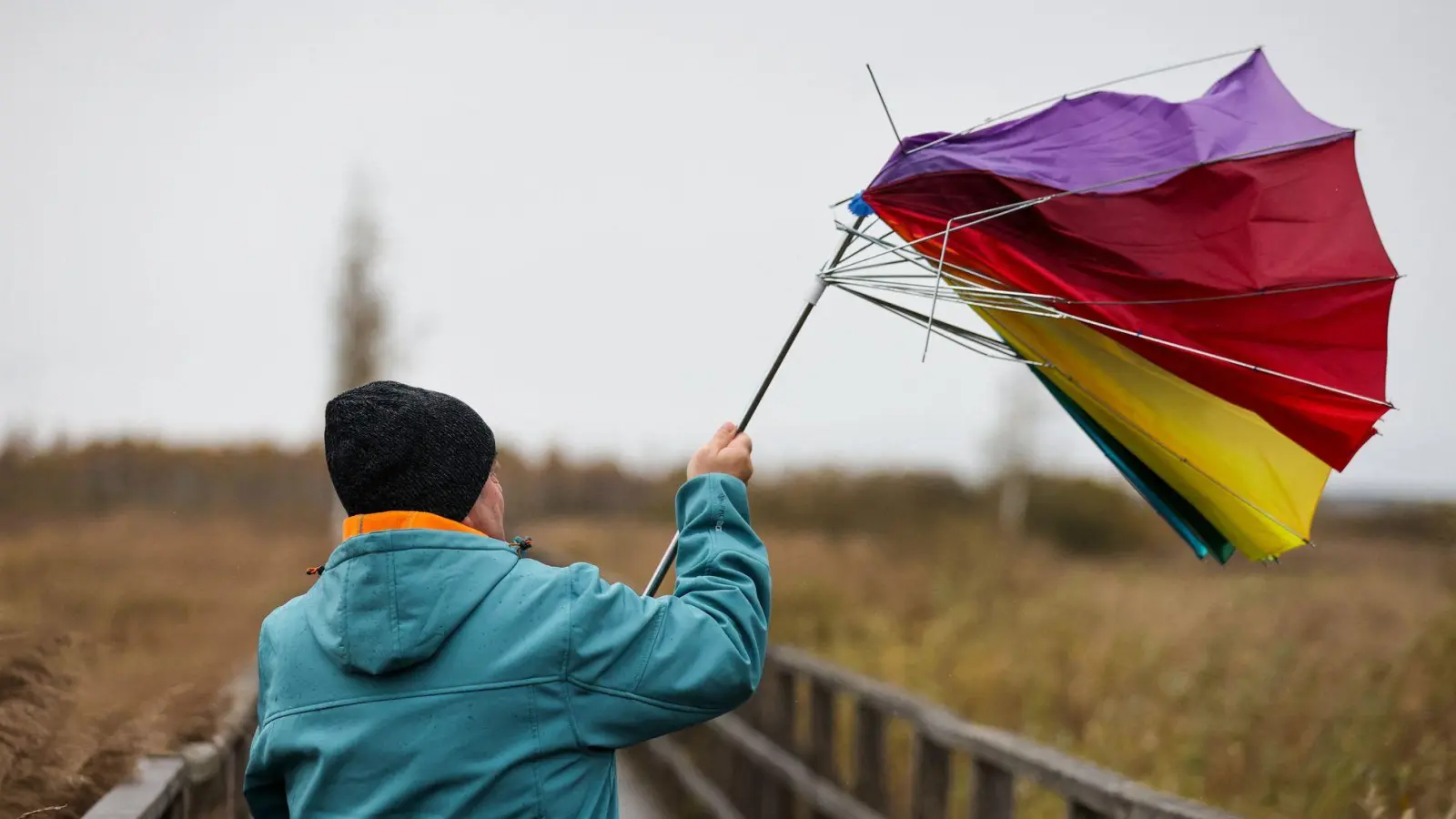 In weiten Teilen Deutschlands ist es stürmisch. (Foto: Thomas Warnack/dpa)