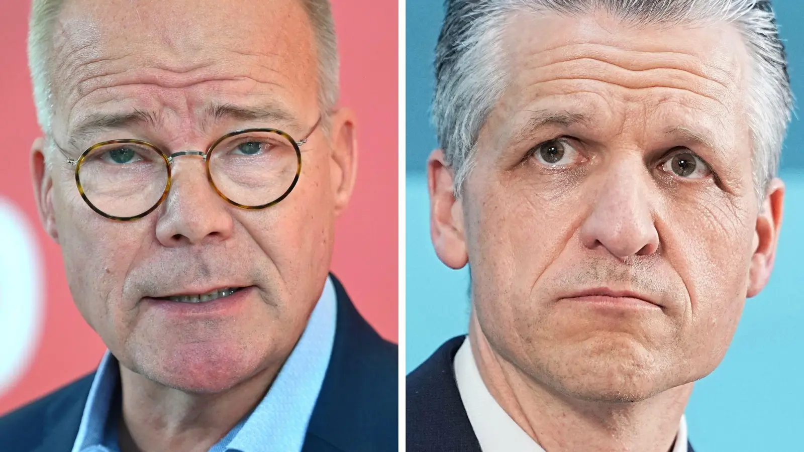 Neues Pendant von SPD-Fraktionschef Miersch bei der Union ist Thorsten Frei (rechts). (Archivbilder) (Foto: Elisa Schu/dpa)