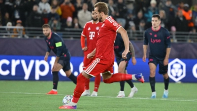 Kane setzte seine Torserie fort. (Foto: Peter Kneffel/dpa)