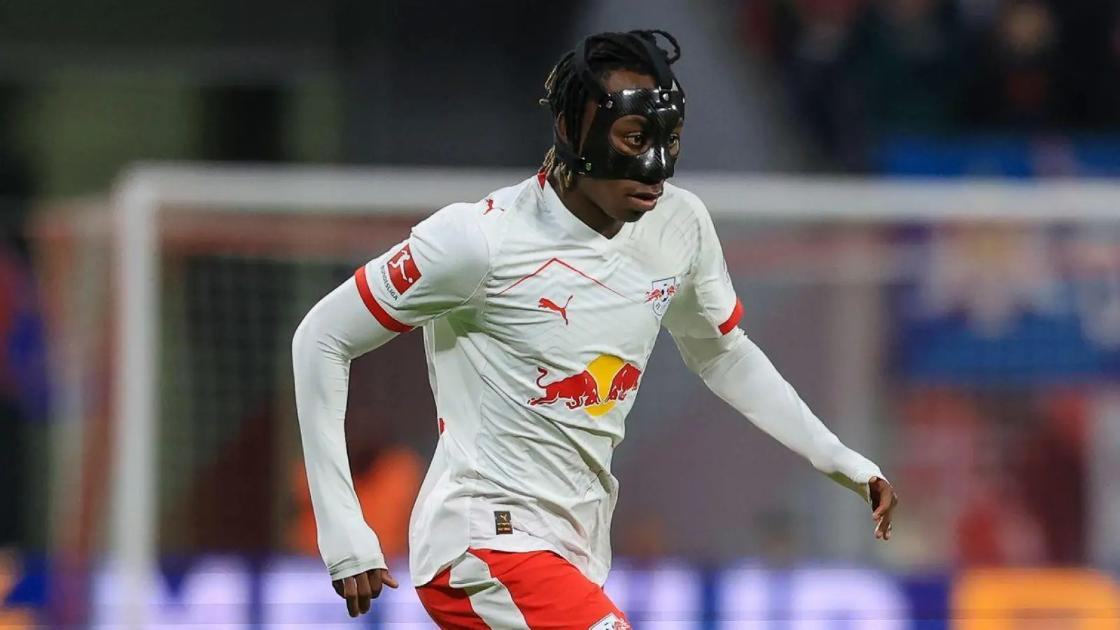 Yan Diomandé von RB Leipzig gelang beim 6:0 gegen Eintracht Frankfurt ein Dreierpack. (Foto: Jan Woitas/dpa)