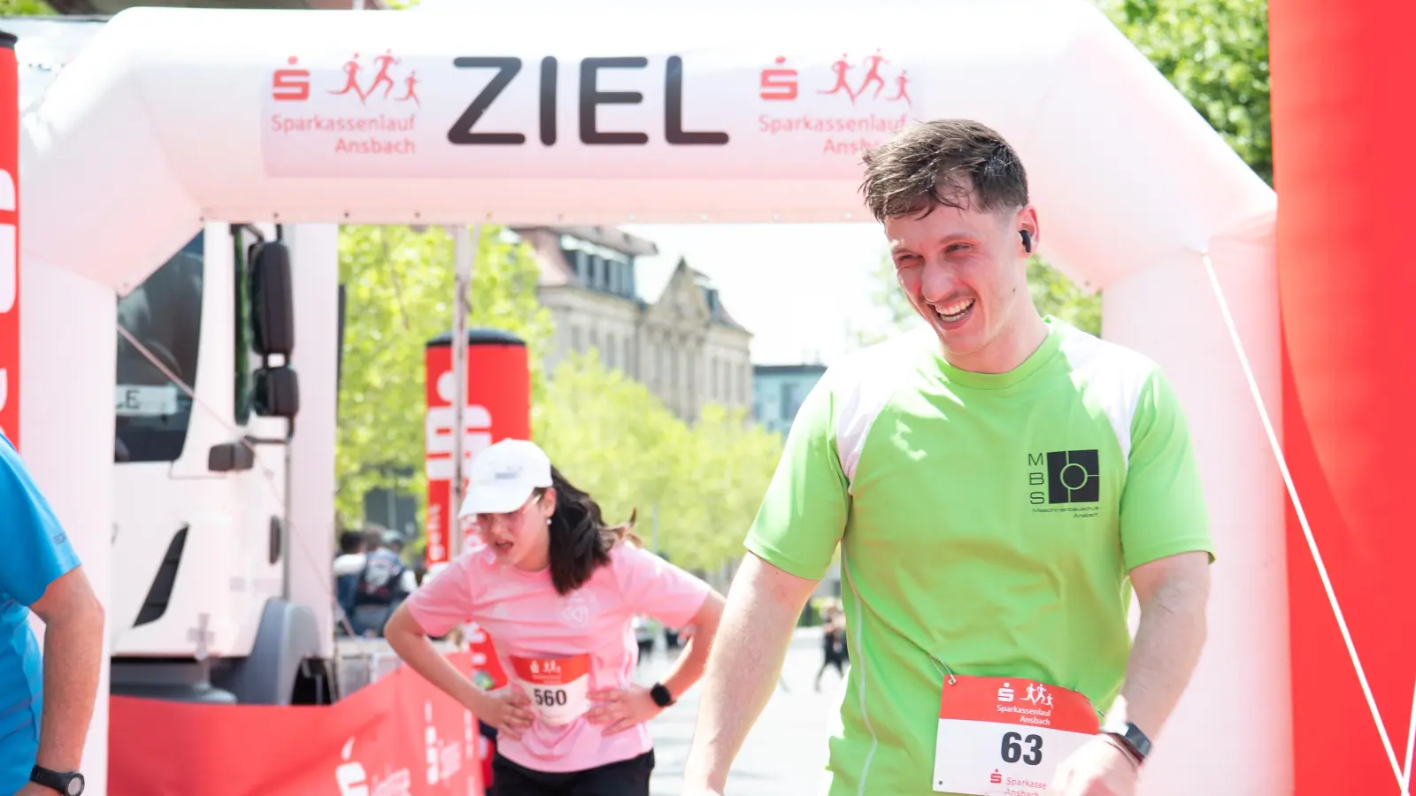 Der Sparkassenlauf 2025 in der Altstadt von Ansbach. (Foto: René Chlopotowski)