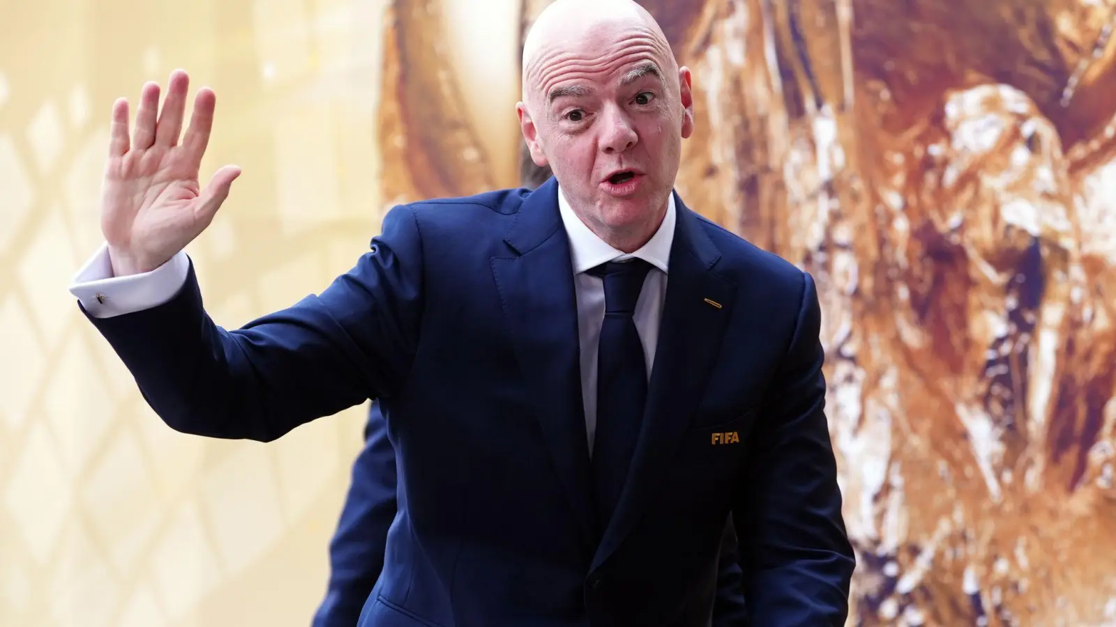 Gianni Infantino empfing die Mitglieder des FIFA-Councils in Zürich. (Archivbild)  (Foto: Bradley Collyer/PA Wire/dpa)