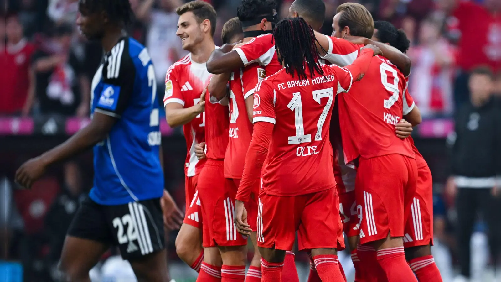 Der FC Bayern hatte gegen den Hamburger SV viel Grund zum Jubel. (Foto: Sven Hoppe/dpa)