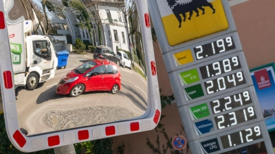 Zum ersten Mal seit Kriegsbeginn sind die Spritpreise im Tagesvergleich gefallen. (Archivbild) (Foto: Peter Kneffel/dpa)