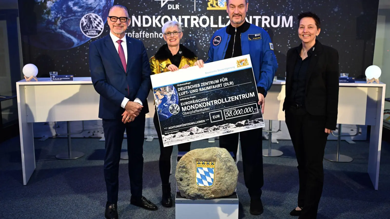 Bayern zahlt 58 Millionen Euro für das neue Mondkontrollzentrum. (Foto: Felix Hörhager/dpa)