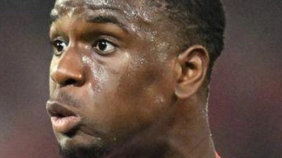 Beendete das Training angeschlagen: Union-Stürmer Ilyas Ansah. (Archivbild) (Foto: Soeren Stache/dpa)