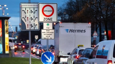 Die Umweltzone soll für bessere Luft in München sorgen (Archivbild) (Foto: Sven Hoppe/dpa)