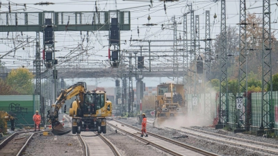 Auf der Riedbahn zwischen Frankfurt und Mannheim wurde bereits gebaut - viele weitere Generalsanierungen werden sich dagegen deutlich verzögern. (Archivbild) (Foto: Andreas Arnold/dpa)