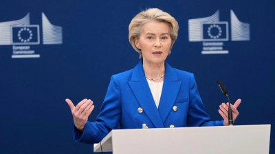 Von der Leyen will Europa wieder aufrüsten. (Foto: Virginia Mayo/AP/dpa)