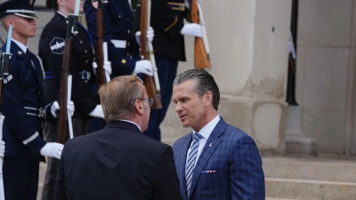 Pistorius trifft Hegseth im Pentagon (Foto: Kay Nietfeld/dpa)