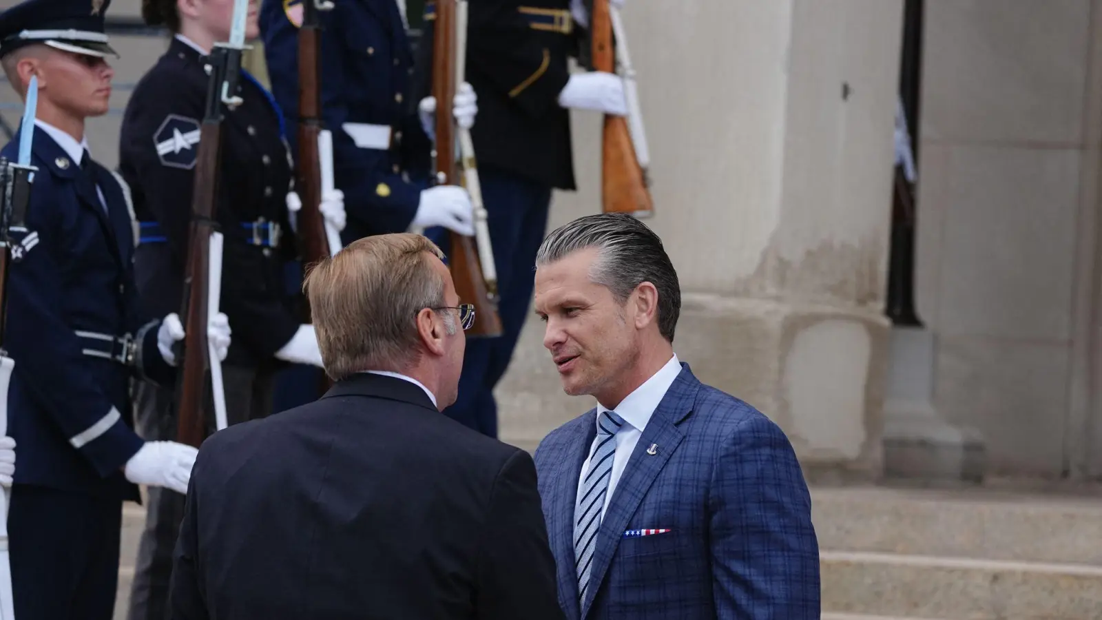 Pistorius trifft Hegseth im Pentagon (Foto: Kay Nietfeld/dpa)