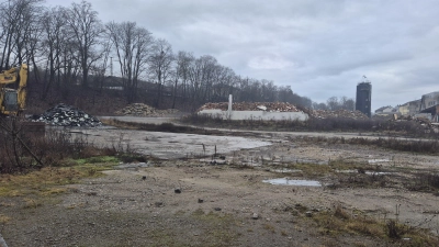 Einen höchst unschönen Anblick bietet das ehemalige Areal des Besamungsvereins (BVN) an der Neustädter Karl-Eibl-Straße nun schon seit rund zwei Jahren. Nun jedoch scheint der Abtransport des Bauschutts bevorzustehen.  (Foto: Patrick Lauer)