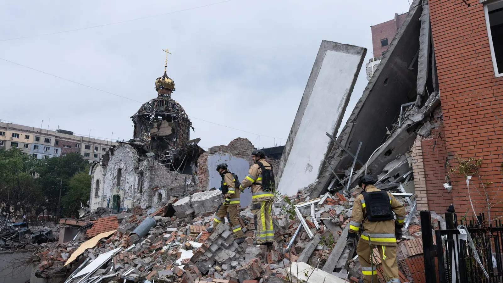 Die ostukrainische Frontstadt Kramatorsk erlebt immer wieder schwere russische Angriffe. (Archivbild) (Foto: Cameron Jones-Manley/ZUMA Press Wire/dpa)