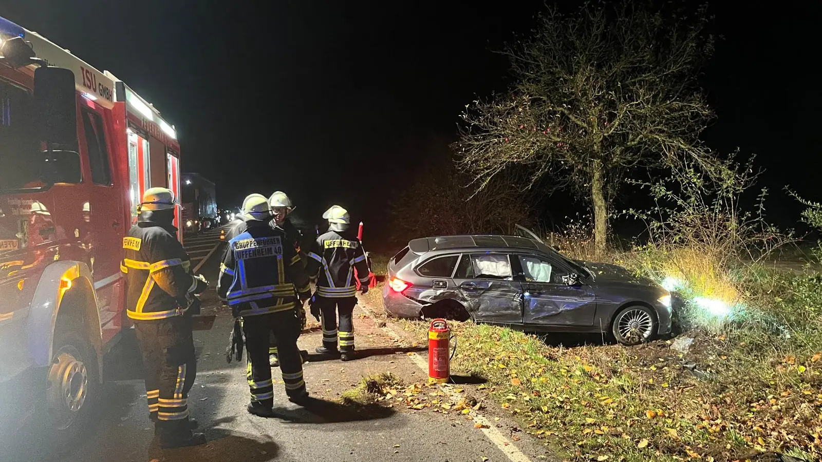 Die Feuerwehren Uffenheim und Welbhausen waren an dem Einsatz beteiligt. (Foto: Feuerwehr Uffenheim)