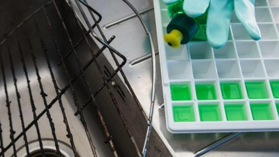 Lassen Eiswürfel aus Spülmittel den Grillrost wieder in neuem Glanz erstrahlen? (Foto: Christin Klose/dpa-tmn)