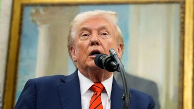 Trump reist am Sonntag in den Nahen Osten.  (Foto: Alex Brandon/AP/dpa)