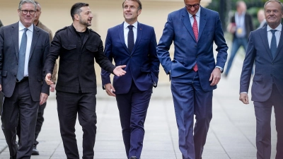 Die „Koalition der Willigen“ will mit US-Vertretern über die Absicherung eines Waffenstillstands und möglichen Friedens in der Ukraine beraten. (Archivbild) (Foto: Kay Nietfeld/dpa)