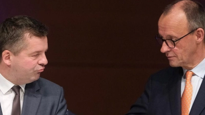 CDU-Chef Friedrich Merz kommt nach Sachsen-Anhalt, um CDU-Spitzenkandidat Sven Schulze im Wahlkampf zu unterstützen. (Archivfoto) (Foto: Sebastian Willnow/dpa)