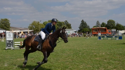 Dynamischen und teilweise hochklassigen Sport erlebten rund 2000 Gäste beim Reitturnier in Trautskirchen am vergangenen Wochenende. (Foto: Yvonne Neckermann)