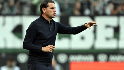 Gerardo Seoane muss nach saisonübergreifend zehn sieglosen Spielen am Stück als Trainer von Borussia Mönchengladbach gehen.  (Foto: Federico Gambarini/dpa)