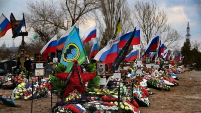 Russland selbst macht keine Angaben zu seinen getöteten und verletzten Soldaten im Angriffskrieg gegen die Ukraine. (Archivbild) (Foto: Uncredited/AP/dpa)