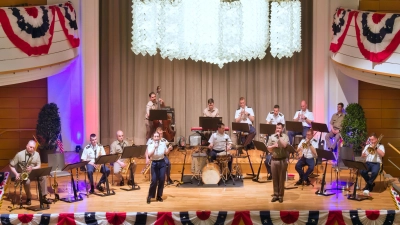 Liebt den extrem präsenten, scharf konturierten Sound: die U.S. Army Europe and Africa Band. (Foto: Martin Stumpf)