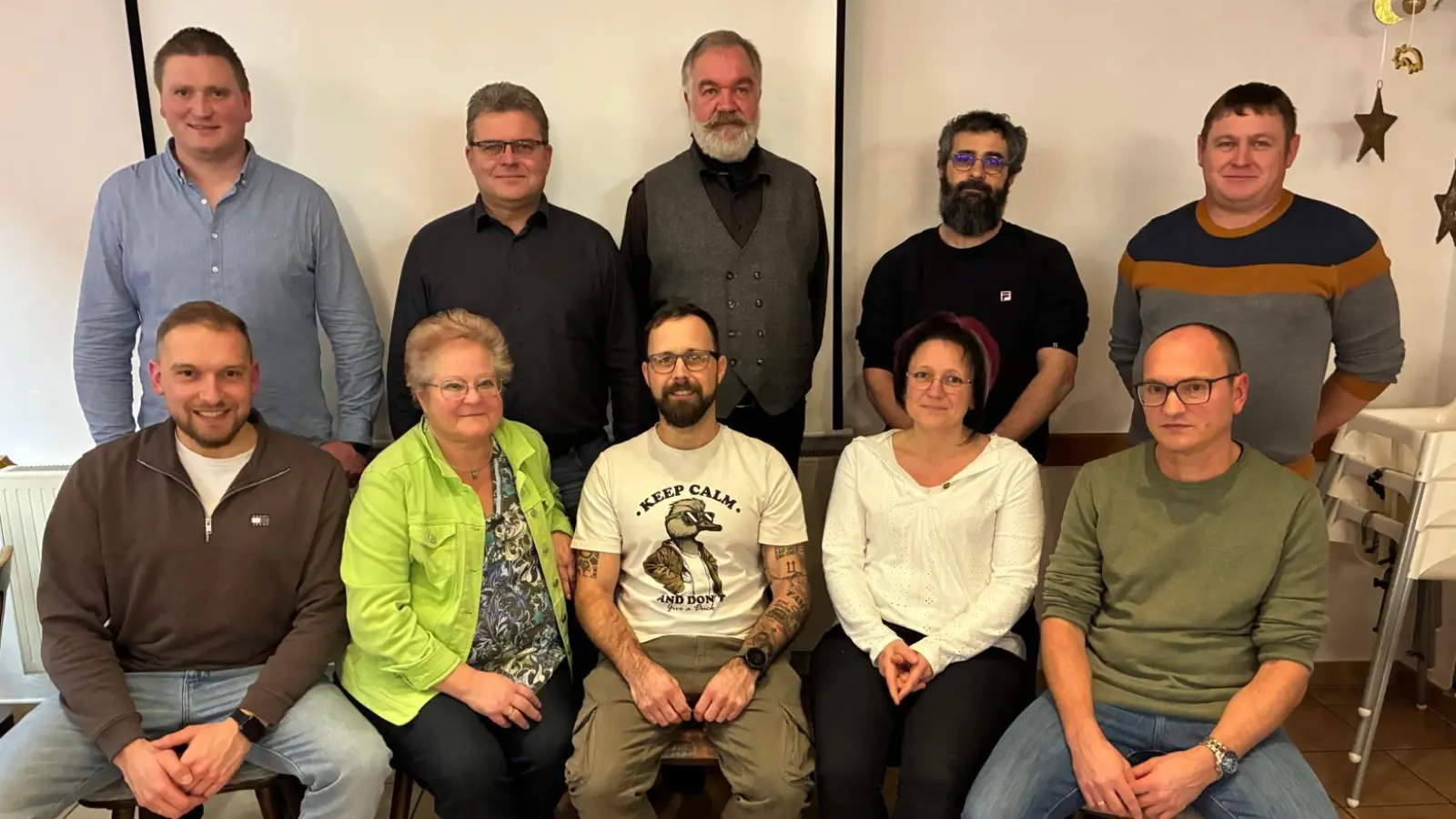 Die Kandidatinnen und Kandidaten der Wählergemeinschaft Beyerberg-Lentersheim wurden im Rahmen der Versammlung einstimmig nominiert. (Foto: Friedrich Zinnecker)