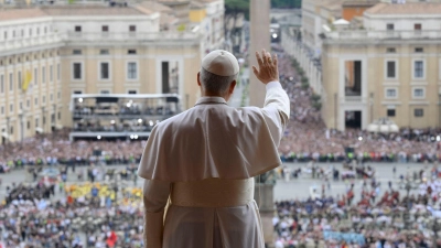 Papst Leo XIV. feiert am Sonntag seine offizielle Amtseinführung. (Archivbild) (Foto: Francesco Sforza/Vatican Media/AP/dpa)