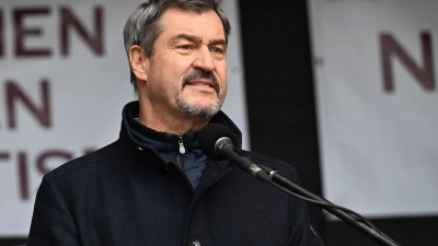 Markus Söder lehnt ein AfD-Verbotsverfahren ab. (Archivbild) (Foto: Felix Hörhager/dpa)