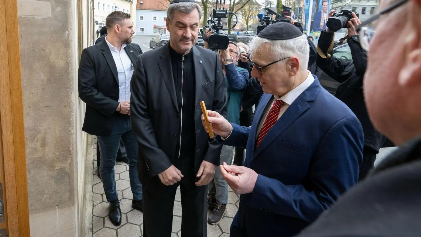 Das neue Kulturzentrum der Israelitischen Kultusgemeinde in Bayreuth ist eröffnet. (Foto: Pia Bayer/dpa)