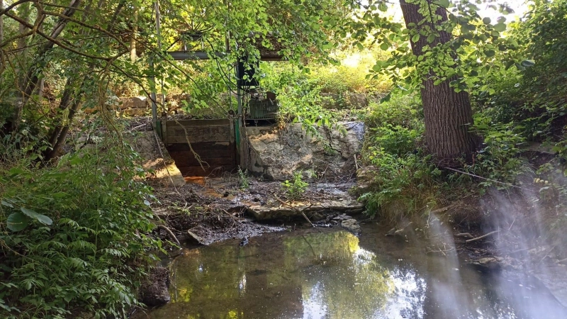 Stein des Anstoßes: Das Wassertor, das Thomas Schmiedeke öffnen soll. (Foto: Alexander Rausch)
