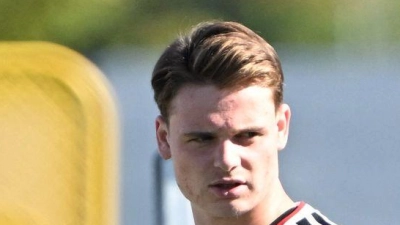 Die Zukunft beginnt: Jonas Urbig beim Abschlusstraining. (Foto: Federico Gambarini/dpa)
