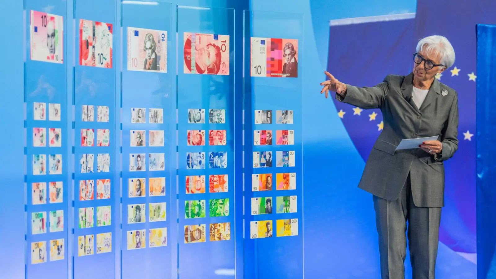 Welche Motive werden die neuen Euro-Banknoten prägen? (Foto: Andreas Arnold/dpa)