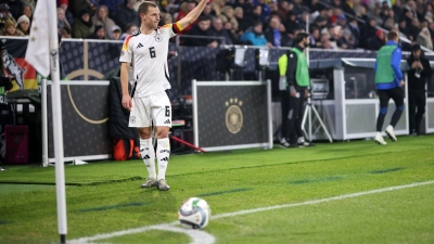 Joshua Kimmich gibt bei der Nationalmannschaft die Richtung vor.  (Foto: Philipp von Ditfurth/dpa)