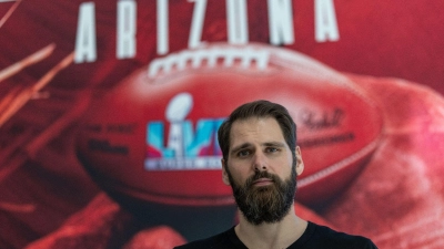 Der ehemalige NFL-Profi und Super-Bowl-Champion Sebastian Vollmer hält ein deutsches NFL-Team für möglich. (Foto: Maximilian Haupt/dpa)