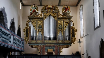 Ein Instrument von europäischer Bedeutung: die restaurierte Orgel der Kirche St. Johannis in Aufkirchen. (Foto: Thomas Wirth)