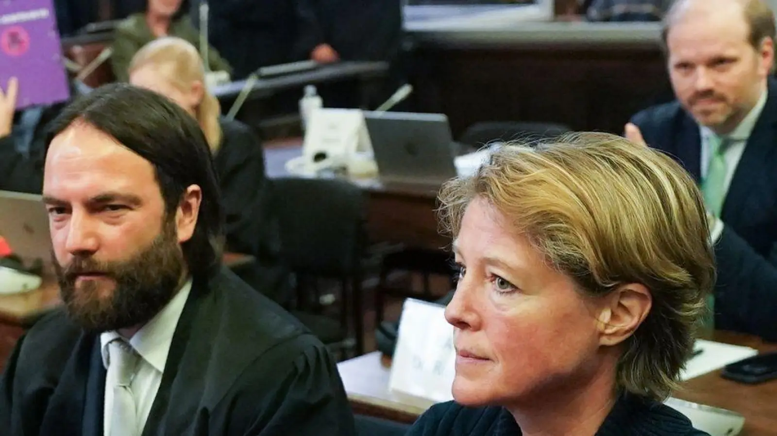 Eine Nachbarin von Christina Block sagte im Prozess aus. (Foto: Marcus Brandt/Pool dpa/dpa)