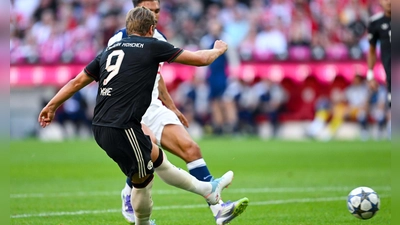 Harry Kane mit einer Seltenheit: Einem Fehlschuss vom Punkt. (Foto: Sven Hoppe/dpa)