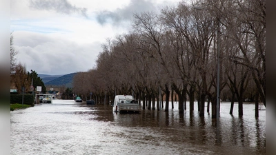 Wissenschaftler des Potsdam-Instituts für Klimafolgenforschung (PIK) haben Überschwemmungen in Europa, wie hier in Spanien, untersucht. (Archivbild) (Foto: Rafael Bastante/EUROPA PRESS/dpa)