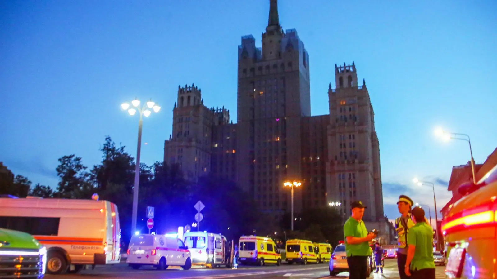 Bei der Explosion wurden mehrere Menschen getötet.  (Foto: Sergei Vedyashkin/Moscow News Agency/AP/dpa)