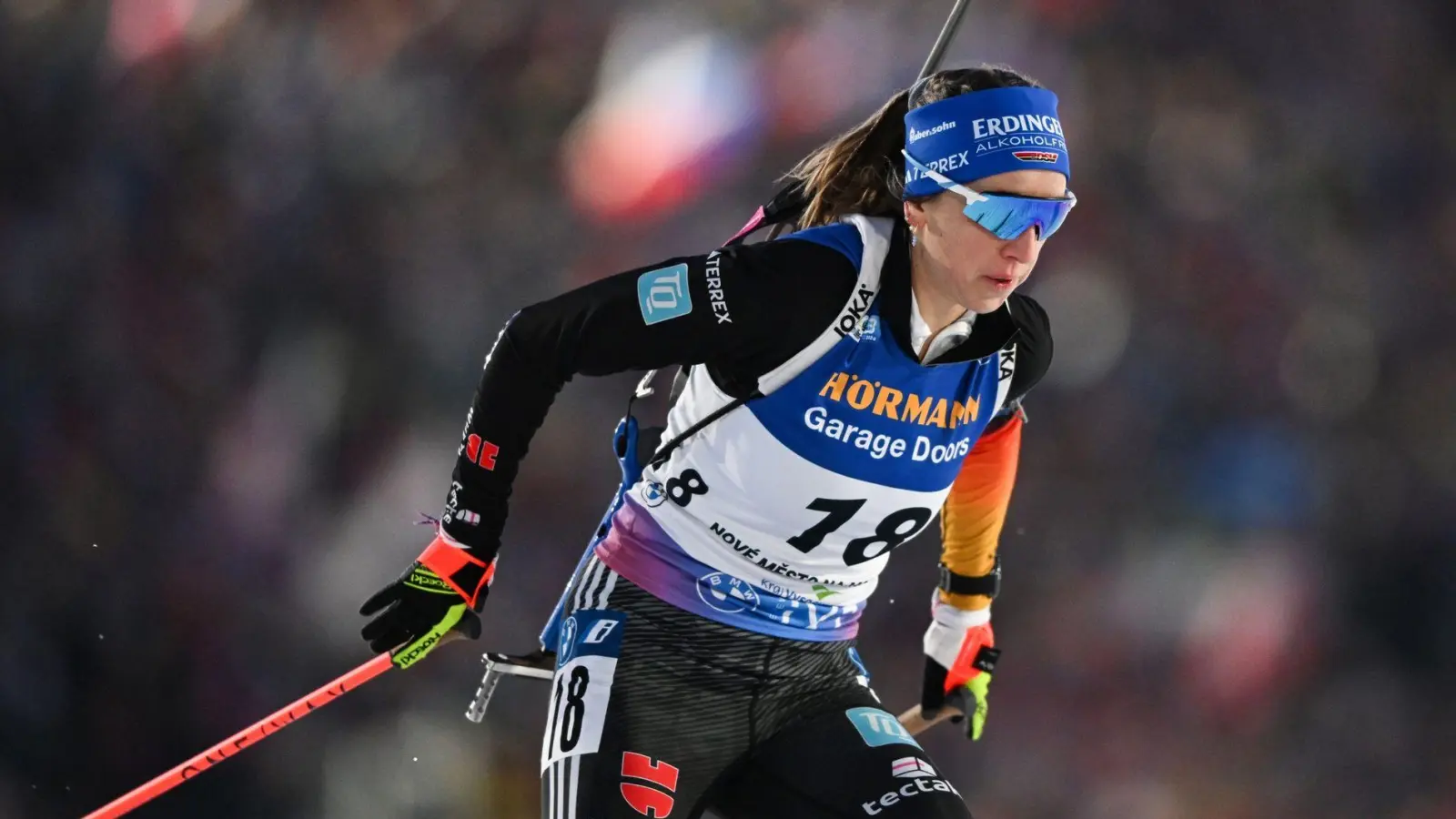 Franziska Preuß auf der Strecke. (Foto: Hendrik Schmidt/dpa/Archivbild)