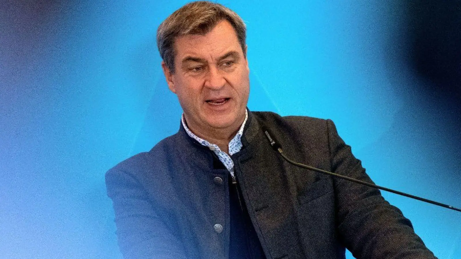 „Alle, die sich da Sorgen machen: Man muss sich keine Sorgen machen“: Markus Söder. (Foto: Sven Hoppe/dpa)