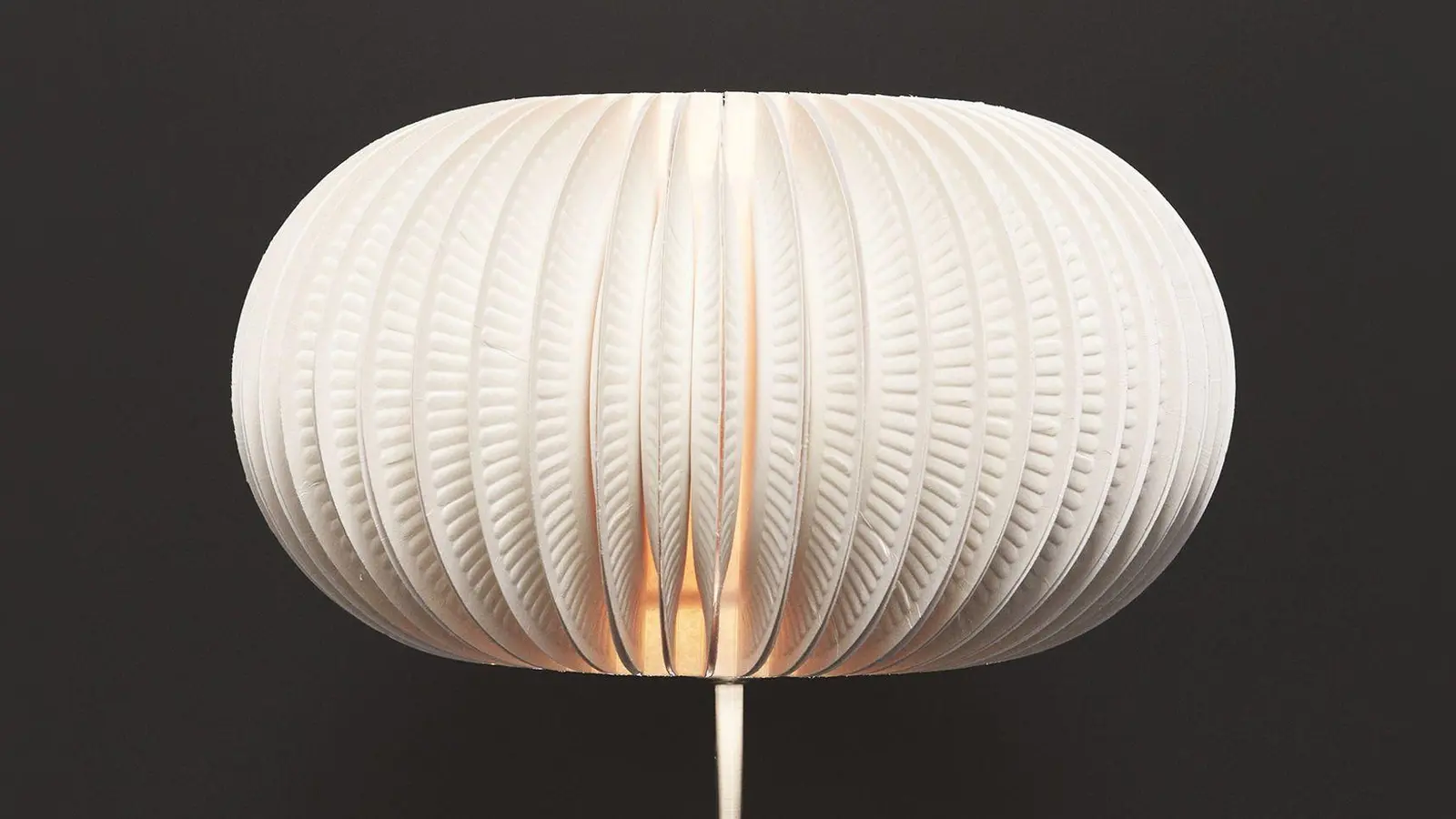 Durch die gefalteten Pappteller erhält der Lampenschirm mehr Tiefe. (Foto: Dremel/DIY Academy/dpa-tmn)