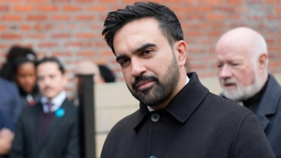 Zwischen Wahlsieg und Amtsantritt dürfte Mamdani es tunlichst vermeiden wollen, in Konflikte hineingezogen zu werden. (Archivbild) (Foto: Seth Wenig/AP/dpa)