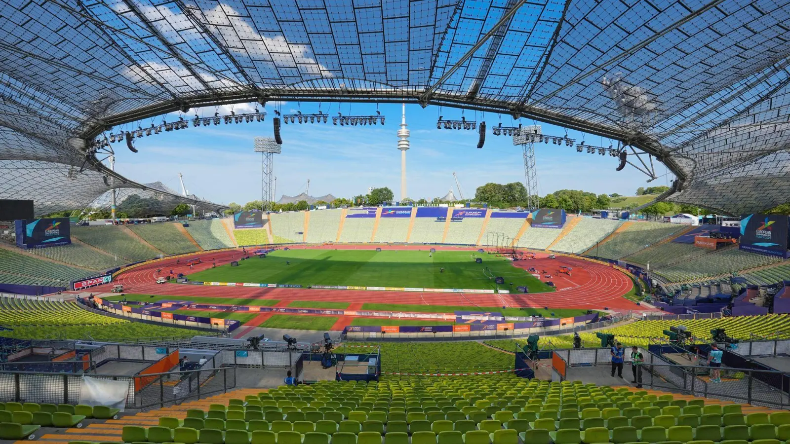 Herzstück des Olympia-Bewerbungskonzepts ist der Olympiapark mit dem Stadion der Spiele 1972.  (Foto: Soeren Stache/dpa)