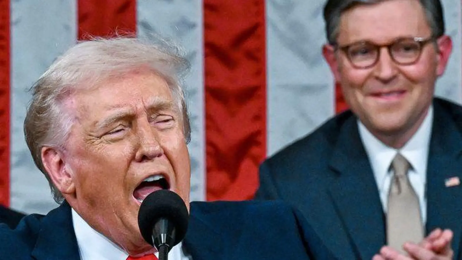 Trump hält Rede zur Lage der Nation vor dem Kongress. (Foto: Kenny Holston/Pool The New York Times/AP/dpa)